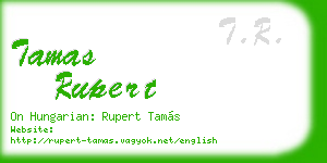 tamas rupert business card