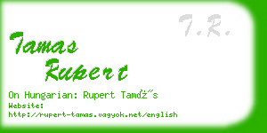tamas rupert business card